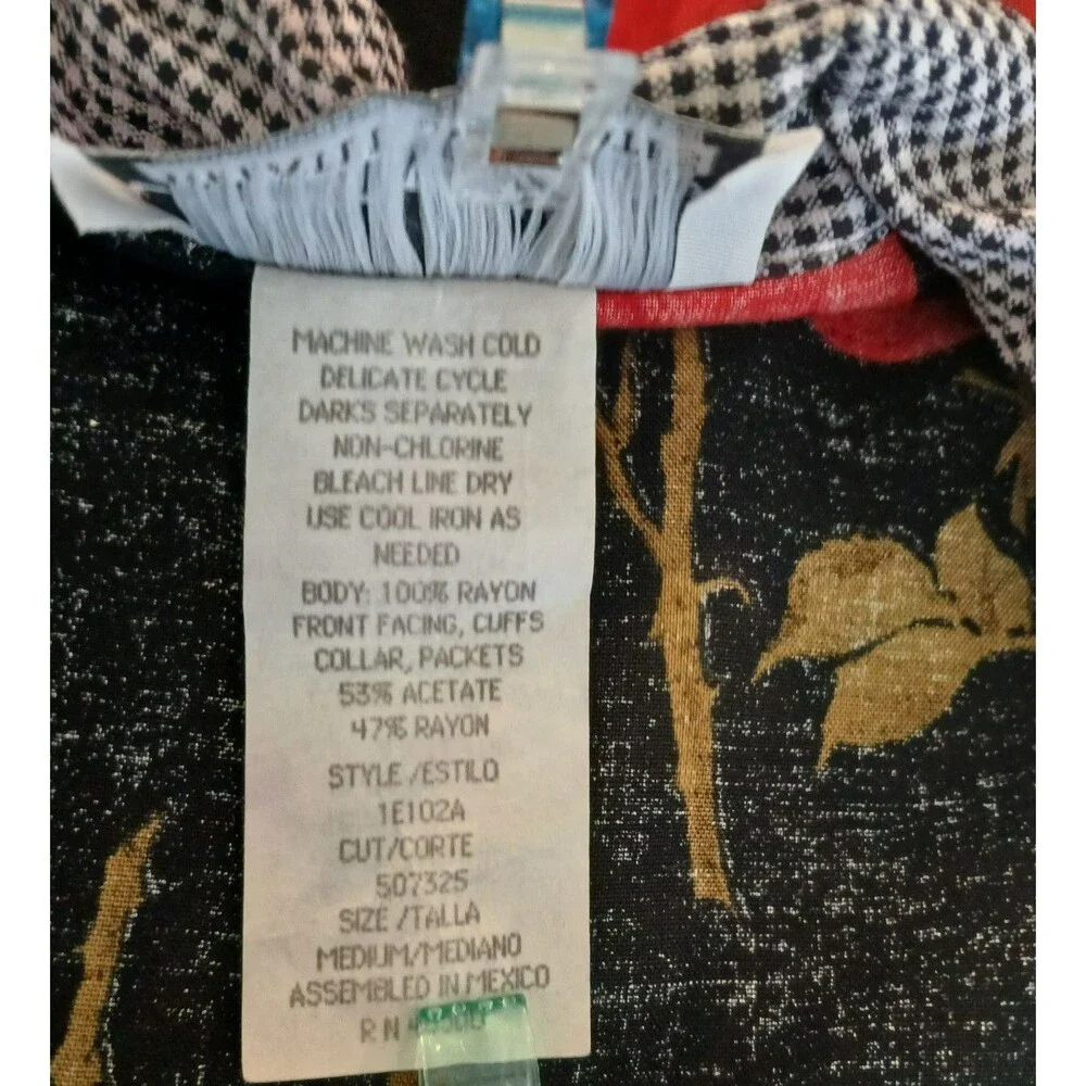 Connections Vintage Women's Long Floral Blazer Jacket Office Work Modest Church - Picture 12 of 12